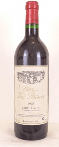 1995 - bordeaux - château les prênes savour club bernard loiseau