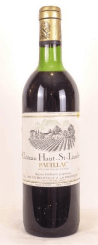 1983 - pauillac - château haut saint-lambert