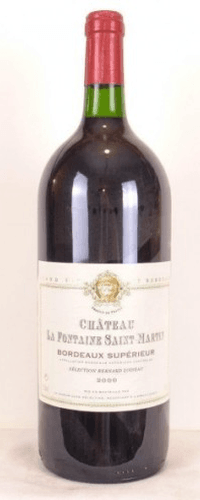 2000 - bordeaux supérieur - château la fontaine saint-martin savour club bernard loiseau magnum 150 cl
