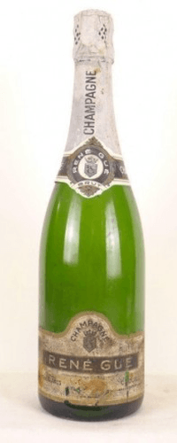 années 70 - champagne - rené gué blanc de blanc brut (non millésimé années 1970 à 1980) - pétillant - champagne
