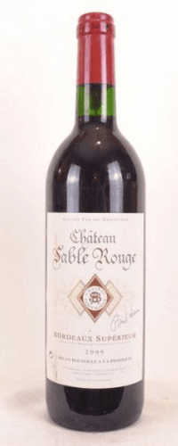 1999 - bordeaux supérieur - château sable rouge savour club bernard loiseau