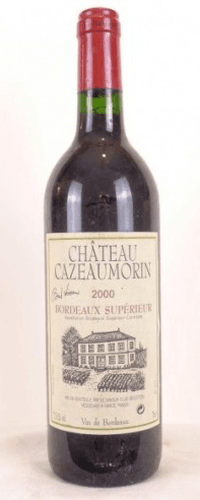 2000 - bordeaux supérieur - château cazeaumorin savour club bernard loiseau