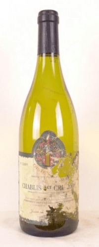 2008 - chablis - jean de chaudenay tastevinage premier cru (étiquette très abîmée)