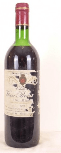1982 - haut-médoc - château vieux braneyre cru bourgeois (étiquette abîmée)
