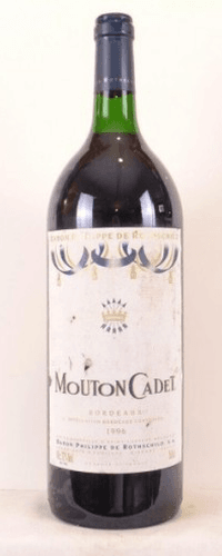 1996 - bordeaux - mouton cadet (étiquette sale) magnum 150 cl