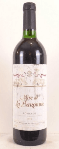 1999 - pomerol - mise de la baronnie baron philippe de rothschild