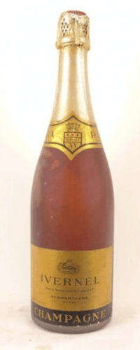 années 70 - champagne - ivernel brut ay (non millésimé années 1970 à 1980) - pétillant rosé - champagne