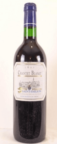 1995 - saint-émilion - château blanet fût de chêne