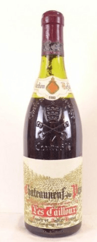 1980 - châteauneuf du pape - lucien et andré brunel les cailloux (niveau bas)