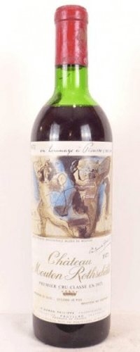 1973 - pauillac - château mouton rothschild grand cru classé (étiquette hommage picasso)
