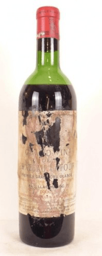 1960 - pauillac - château latour grand cru classé (étiquette abîmée)