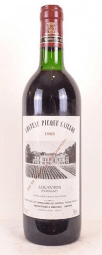 1985 - graves - château picque caillou