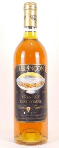 1985 - jurançon - producteurs de jurançon prestige d'automne vendanges tardives (étiquette abîmée)