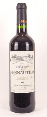 2011 - cabardès - château de pennautier lorgeril (une bouteille de vin)
