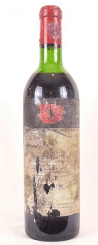 1972 - pauillac - château mouton-rothschild grand cru classé (étiquette abîmée)