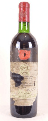 1972 - pauillac - château mouton-rothschild grand cru classé (étiquette abîmée b1)