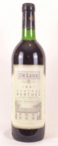 1981 - haut-médoc - château barthez cru bourgeois