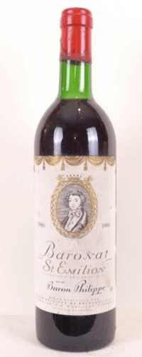 1980 - saint-émilion - baronat baron philippe de rothschild