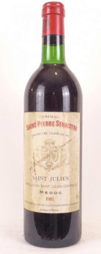 1981 - saint-julien - château saint-pierre sevaistre grand cru classé