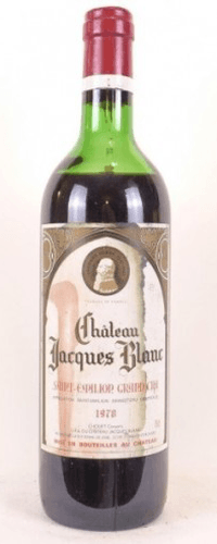 1978 - saint-émilion - château jacques blanc grand cru (capsule abîmée)