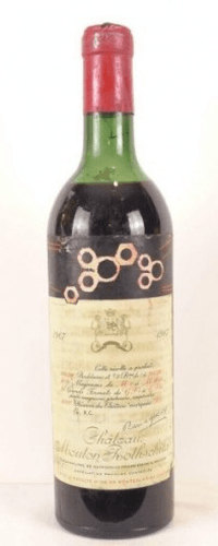 1967 - pauillac - château mouton rothschild grand cru classé (accro capsule)