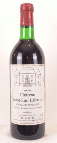 1975 - bordeaux supérieur - château saint-luc labatut