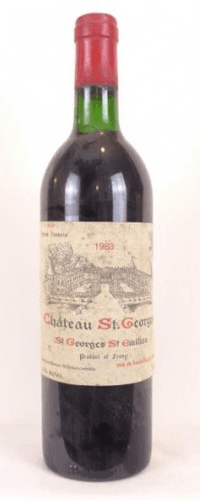 1983 - saint-georges saint-émilion - château saint-georges (sce petrus desbois capsule traces corrosion)