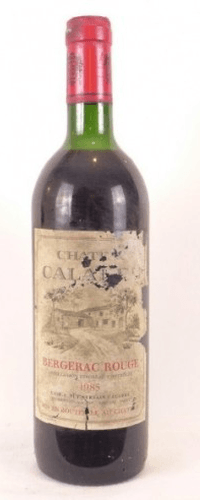 1985 - bergerac - château calabre (étiquette abîmée)