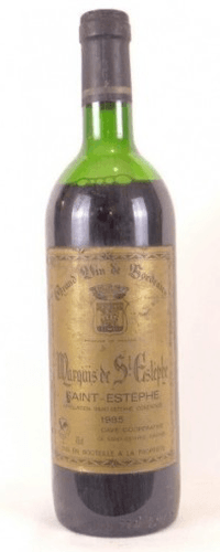 1985 - saint-estèphe - marquis de saint-estèphe (niveau bas)