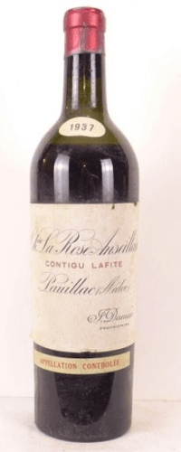 1937 - pauillac - château la rose anseillan contigu lafite