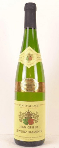 2013 - gewurztraminer - jean geiler (une bouteille de vin)