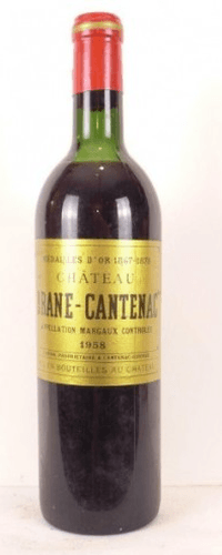 1958 - margaux - château brane-cantenac grand cru classé