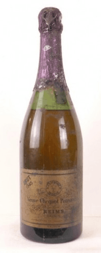 1945 - champagne - veuve clicquot ponsardin brut (coiffe abîmée b1) - pétillant - champagne