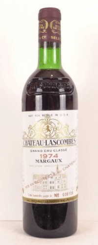 1974 - margaux - château lascombes grand cru classé