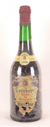 1968 - amarone recioto della valpolicella - lamberti (étiquette abîmée)