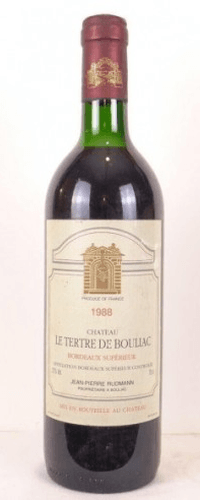 1988 - bordeaux supérieur - château le tertre de bouliac