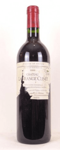 1993 - premières côtes de bordeaux - château lagrange clinet (étiquette déchirée)