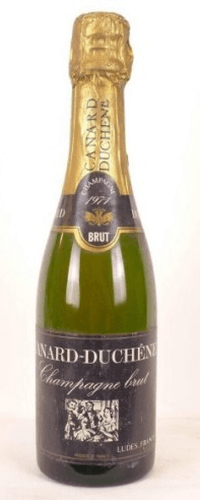 1971 - champagne - canard-duchêne brut (demi-bouteille) 37 cl - pétillant - champagne