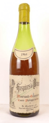 1964 - meursault - hospices de beaune de moucheron et cie genevrières cuvée philippe le bon (niveau bas)