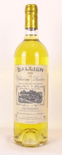 2008 - sauternes - gallien de château dudon