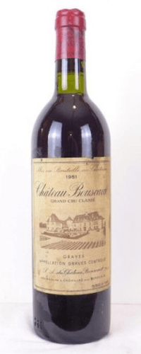 1981 - pessac-léognan - château bouscaut grand cru classé