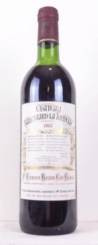 1982 - saint-émilion - château balestard la tonnelle grand cru classé