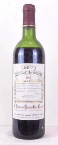 1982 - saint-émilion - château balestard la tonnelle grand cru classé (niveau bas)