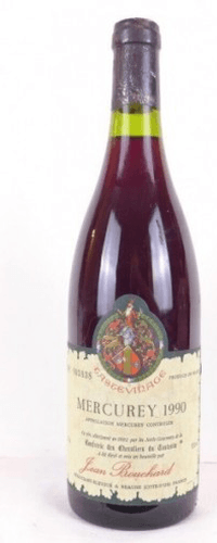 1990 - mercurey - jean bouchard tastevinage