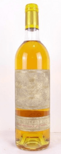 1987 - sauternes - château d'yquem grand cru classé (étiquette sale)