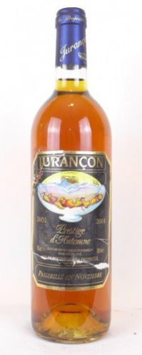 2001 - jurançon - producteurs de jurançon prestige d'automne passerillé en novembre (étiquette abîmée)