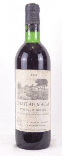 1969 - côtes de bourg - château macay