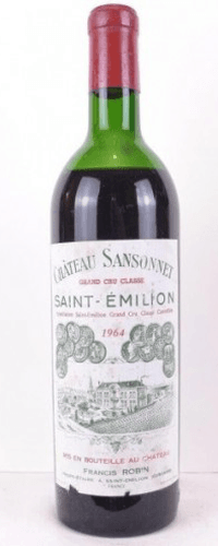 1964 - saint-émilion - château sansonnet grand cru classé