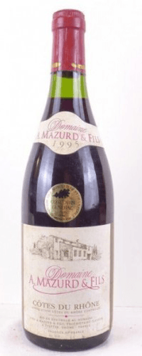 1995 - côtes du rhône - domaine mazurd