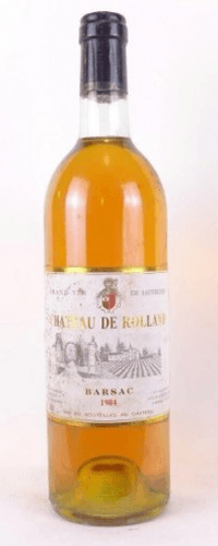 1984 - barsac sauternes - château de rolland (étiquette sale)